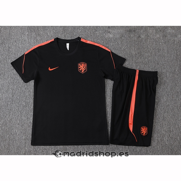 Chandal del Paises Bajos Manga Corta 26-27 Negro - Pantalon Corto